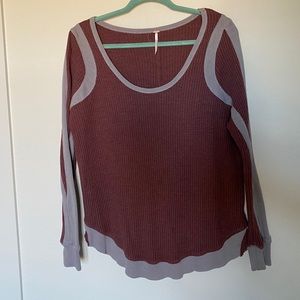 Free People Waffleknit Top